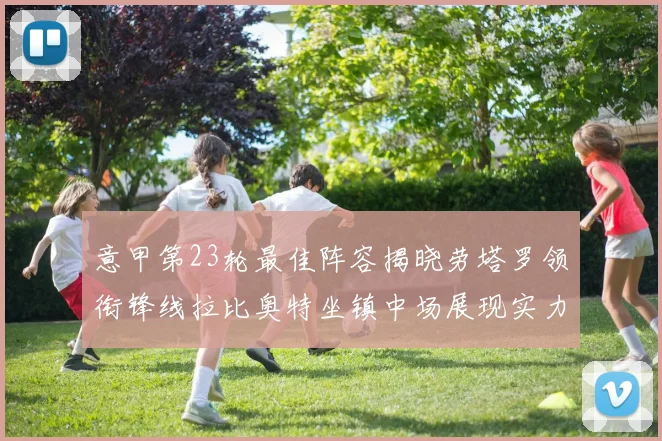 意甲第23轮最佳阵容揭晓劳塔罗领衔锋线拉比奥特坐镇中场展现实力