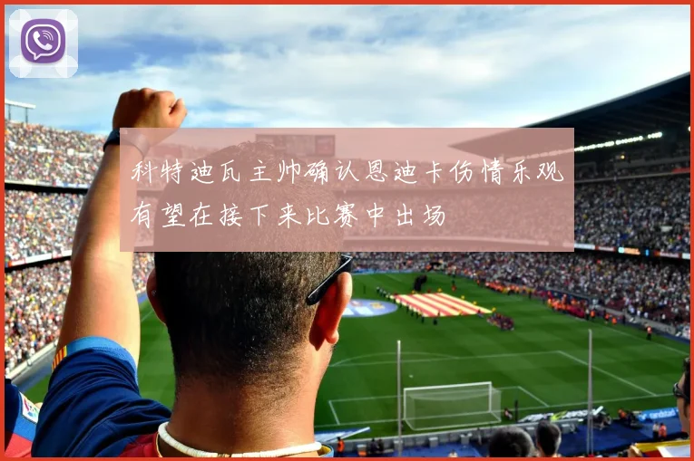 科特迪瓦主帅确认恩迪卡伤情乐观有望在接下来比赛中出场